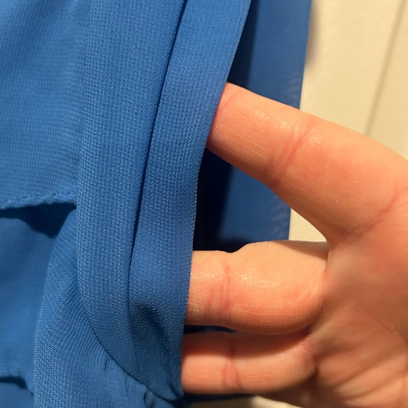 Bisou Bisou Vibrant Blue Layered Mini Dress - Picture 2 of 10